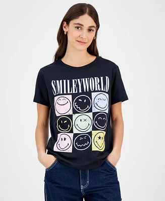 Grayson Threads, The Label Juniors' SmileyWorld Graphic-Print T-Shirt