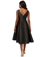 Adrianna Papell Boat-Neck A-Line Dress