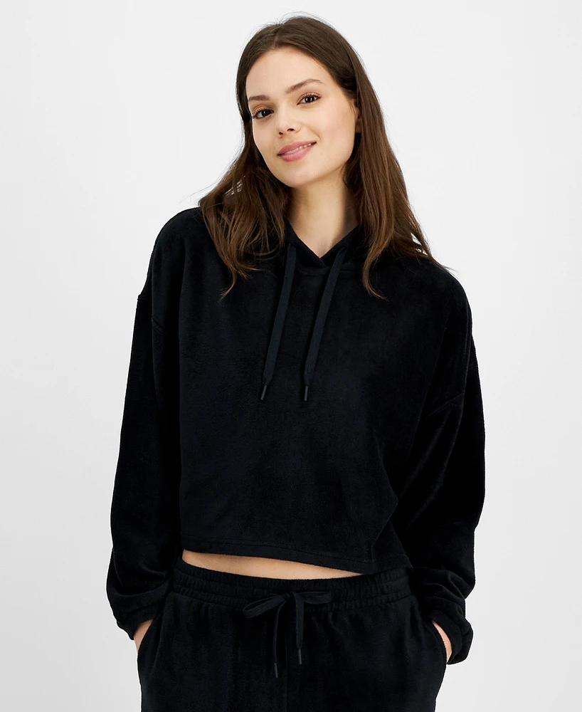 Hippie Rose Juniors' Dream Fleece Cropped Hoodie