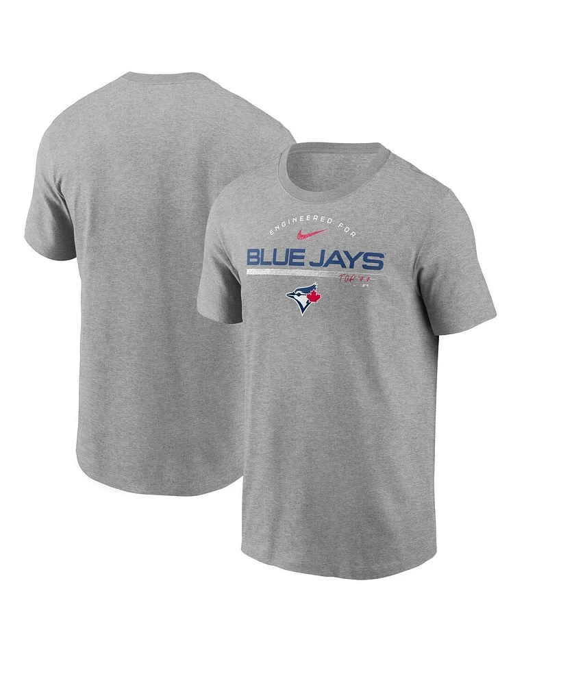 Nike Men's Heather Gray Toronto Blue Jays Team Engineered Performance T-Shirt