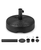 Sugift 18 Inch Fillable Heavy-Duty Round Umbrella Base Stand