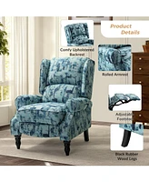 Hulala Home Asikli Manual Recliner with Wingback Design