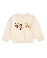 Sweet Wink Toddler Girls Sis Yarn Knit Sweater