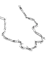 Diesel Men's Interlocking D Logo Stainless Steel Chain Necklace