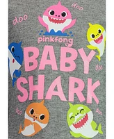 Pinkfong Baby Girls Baby Shark Fleece T-Shirt and Pants to