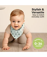 KeaBabies 8pk Baby Bandana Bibs, Drool Bibs for Girl, Boy, Infant