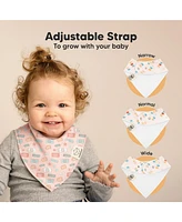 KeaBabies 8pk Baby Bandana Bibs, Drool Bibs for Girl, Boy, Infant