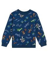 Disney Boys Lion King Toy Story Cars French Terry Sweatshirt and Jogger Pants Outfit Set to (2T - 10-12)