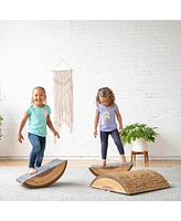 ECR4Kids SoftZone Tree Log Climber Set, Chocolate, 3-Piece