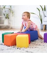 ECR4Kids SoftZone Toddler Foam Building Blocks, Contemporary, 7-Piece