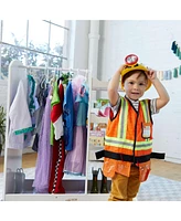ECR4Kids Dress Up Center with Mirrors, Natural