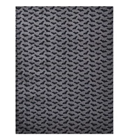 Kate Aurora Ultra Soft & Plush Gray & Black Spooky Halloween Bats Accent Throw Blanket - 50 in. W x 70 in. L