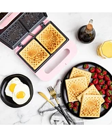 Uncanny Brands Hello Kitty Waffle Maker - Make Double Hello Kitty Waffles - Kitchen Appliance