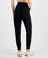 Id Ideology Women's Ottoman-Rib Jogger Pants, Created for Macy's