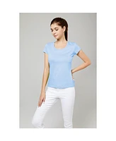 Bellemere Ultra Thin Low Crew Neck Cotton T-shirt