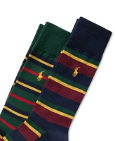 Polo Ralph Lauren Men's 2-Pk. Repp Striped Socks