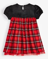 Epic Threads Toddler Girls Mary Short-Sleeve Plaid Dress, Created for Macy's