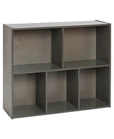 ECR4Kids Streamline 5-Compartment Storage Cabinet, 30in, Grey Wash