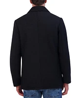 Kenneth Cole Men's Boucle Double Breasted Peacoat