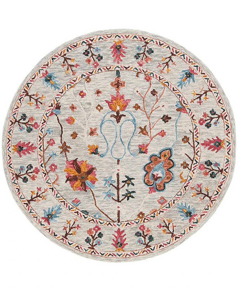 Safavieh Blossom Iii BLM685F 6'x6' Round Area Rug