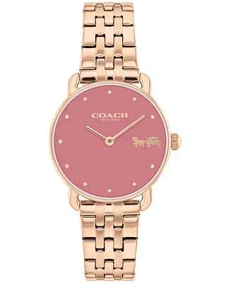 Coach Women's Elliot Rose Gold Stainless Steel Bracelet Watch 28mm