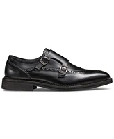 Karl Lagerfeld Paris Men's Double Buckle Monk Strap Wingtip Dress Shoes