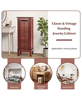 Givimo Large Capacity Jewelry Storage Cabinet with 9 Drawers