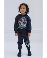 Monster Jam Little Boys Grave Digger Mutt Megalodon Fleece Pullover Hoodie & Pants to
