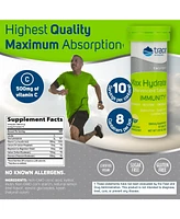 Trace Minerals Max Hydrate Immunity | High Performance Electrolyte Fizzing, Immune Support | Magnesium, Sodium, Potassium, Vitamin C Non Gmo | Lemon L