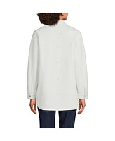 Lands' End Women's Luxe Fleece Shirt Jacket