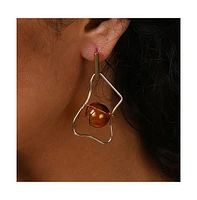 Sohi Women's Abstract Drop Earrings