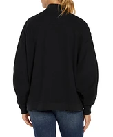 Three Dots Women's Sean Cocoon Open-Front Cardigan