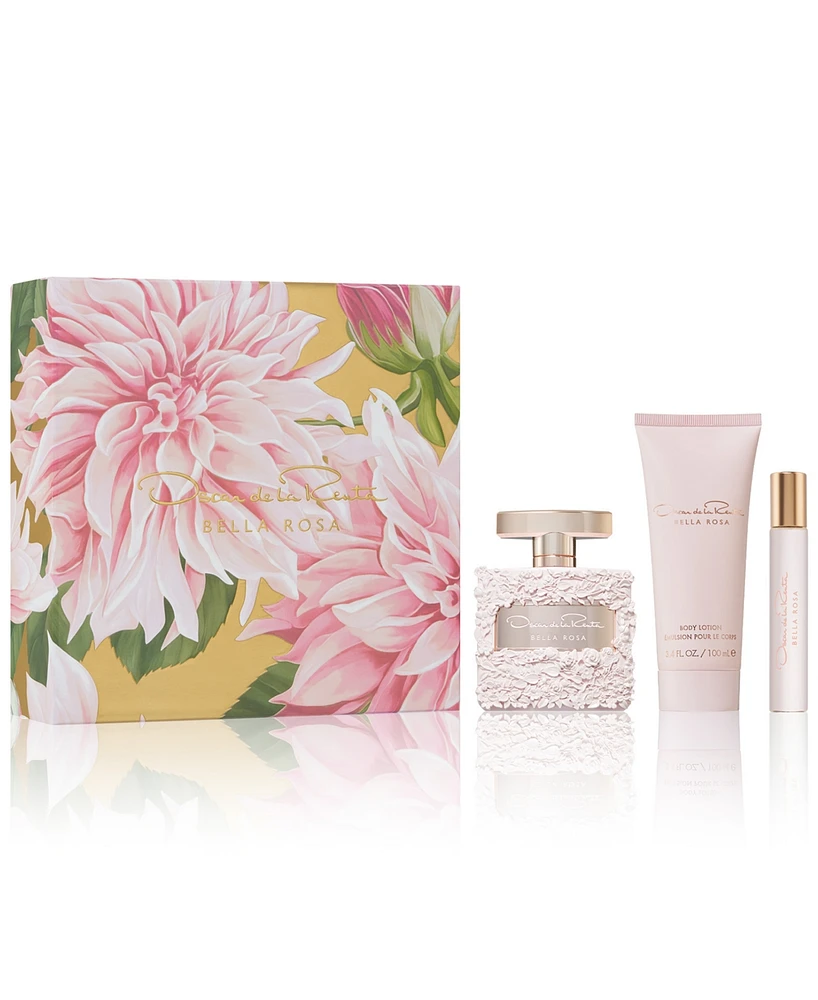 Oscar de la Renta 3-Pc. Bella Rosa Eau de Parfum Gift Set