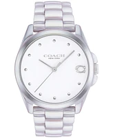 Coach Women's Greyson Ionic Plated Rainbow Ceramic Bracelet Watch 36mm