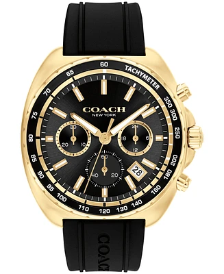 Coach Men's Charter Silicone Strap Watch 44.5mm