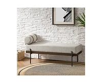 Hulala Home Traditional Damacio Bench with One Removeable Pillow