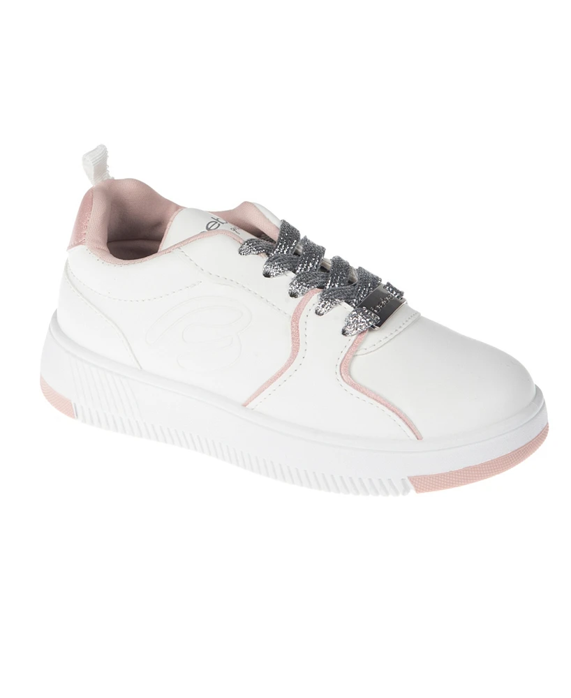 Bebe Little and Big Girls Court Low Top Emboss Script "B" Sneaker