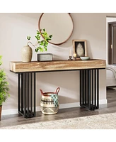 Tribesigns 55" Console Table for Entryway, Hallway with Stylish Metal Frame, Sofa Foyer Living Room,Entrance