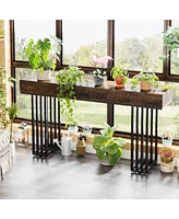 Tribesigns 55" Console Table for Entryway, Hallway Table with Stylish Metal Frame, Sofa Foyer Table for Living Room,Entrance