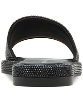 Madden Girl Addiie Rhinestone Platform Slide Sandals