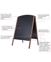 Skonyon 40 Inch Wood A-Frame Sidewalk Wedding Signage Chalkboard