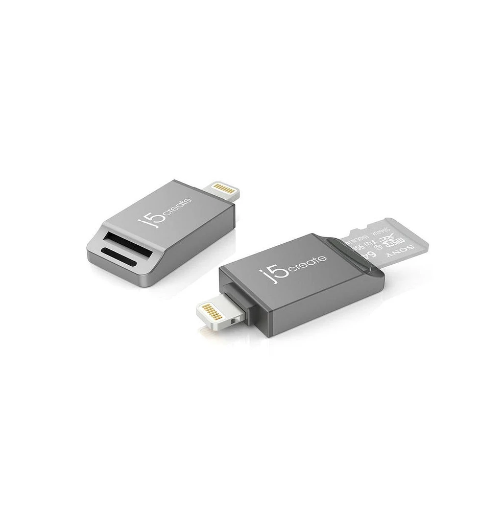 j5create JLMSD3 MicroSD Card Reader