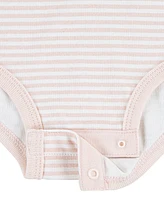 Huggies Baby Girls Organic Short Sleeve Bodysuits 3-Pack