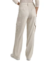 Dkny Jeans Petite High-Rise Satin Cargo Pants