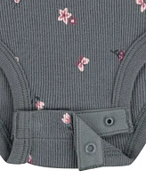 Huggies Baby Girls Rib Bodysuit, Headband and Pants 3-Piece Set