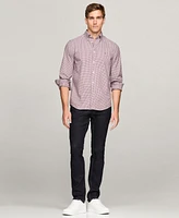 Tommy Hilfiger Men's Regular-Fit Flex Gingham Check Button-Down Poplin Shirt