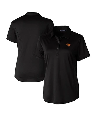 Cutter & Buck Women's Black Oregon State Beavers Prospect Textured Stretch Polo Top