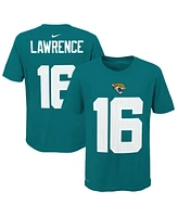 Nike Big Boys and Girls Trevor Lawrence Teal Jacksonville Jaguars Player Pride Name Number T-Shirt