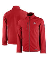 Cutter & Buck Men's Red Kansas City Chiefs Evoke Eco Softshell Full-Zip Jacket