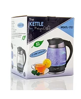 MegaChef 1.8 Quart Glass and Stainless Steel Electric Tea Kettle